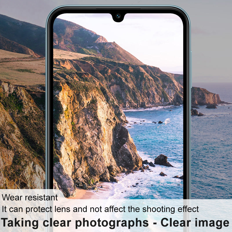 IMAK for Samsung Galaxy M34 5G / F34 5G Integrated Camera Lens Film Tempered Glass Lens Protector + Acrylic Lens Cap
