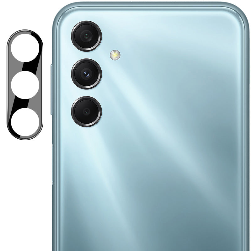 IMAK For Samsung Galaxy M34 5G / F34 5G Camera Lens Protector Integrated Acrylic Lens Cap + Tempered Glass Lens Film (Black Version)
