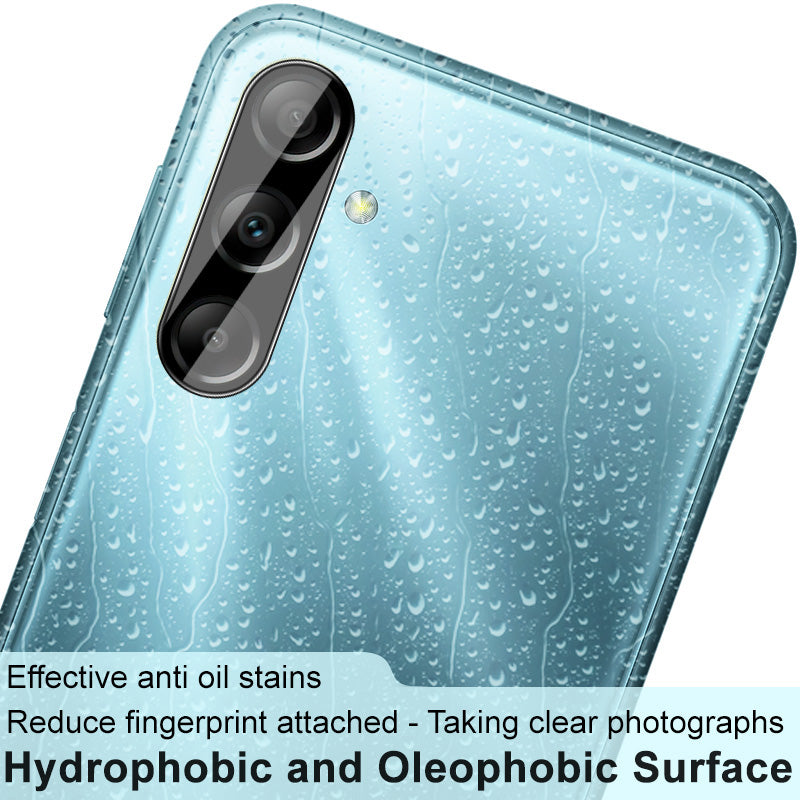 IMAK For Samsung Galaxy M34 5G / F34 5G Camera Lens Protector Integrated Acrylic Lens Cap + Tempered Glass Lens Film (Black Version)