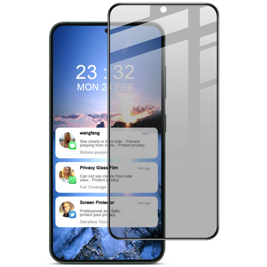 IMAK For Samsung Galaxy S24 Anti-spy Film Full Cover AB Glue Tempered Glass Screen Protector