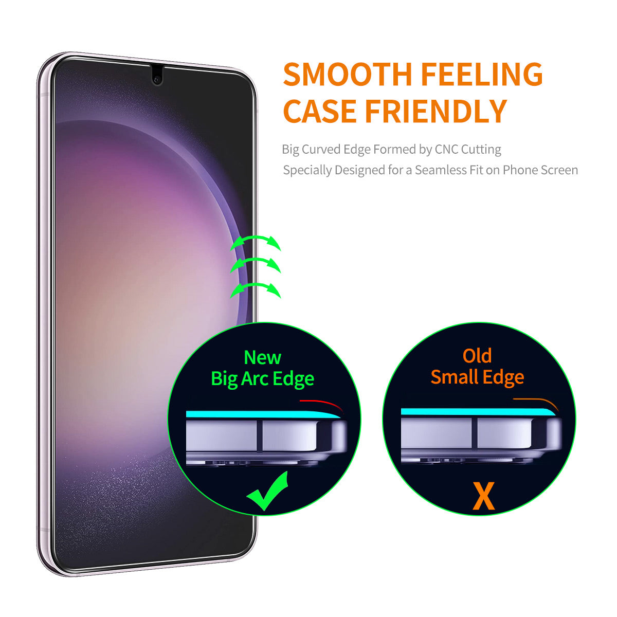 ENKAY HAT PRINCE for Samsung Galaxy S24 0.18mm Screen Protector Anti-fingerprint (Fingerprint Unlock)