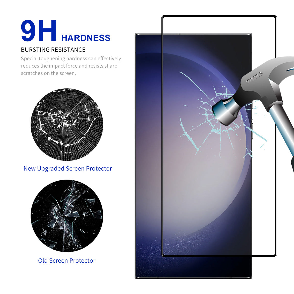ENKAY HAT PRINCE for Samsung Galaxy S24 Ultra High Aluminum-silicon Glass Screen Protector (Fingerprint Unlock)