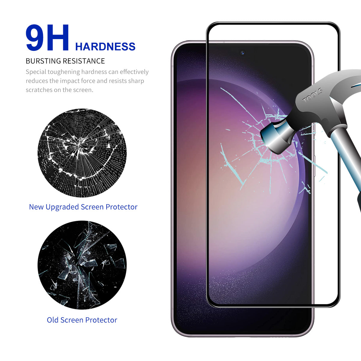 ENKAY HAT PRINCE for Samsung Galaxy S24 Screen Protector High Aluminum-silicon Glass (Fingerprint Unlock)