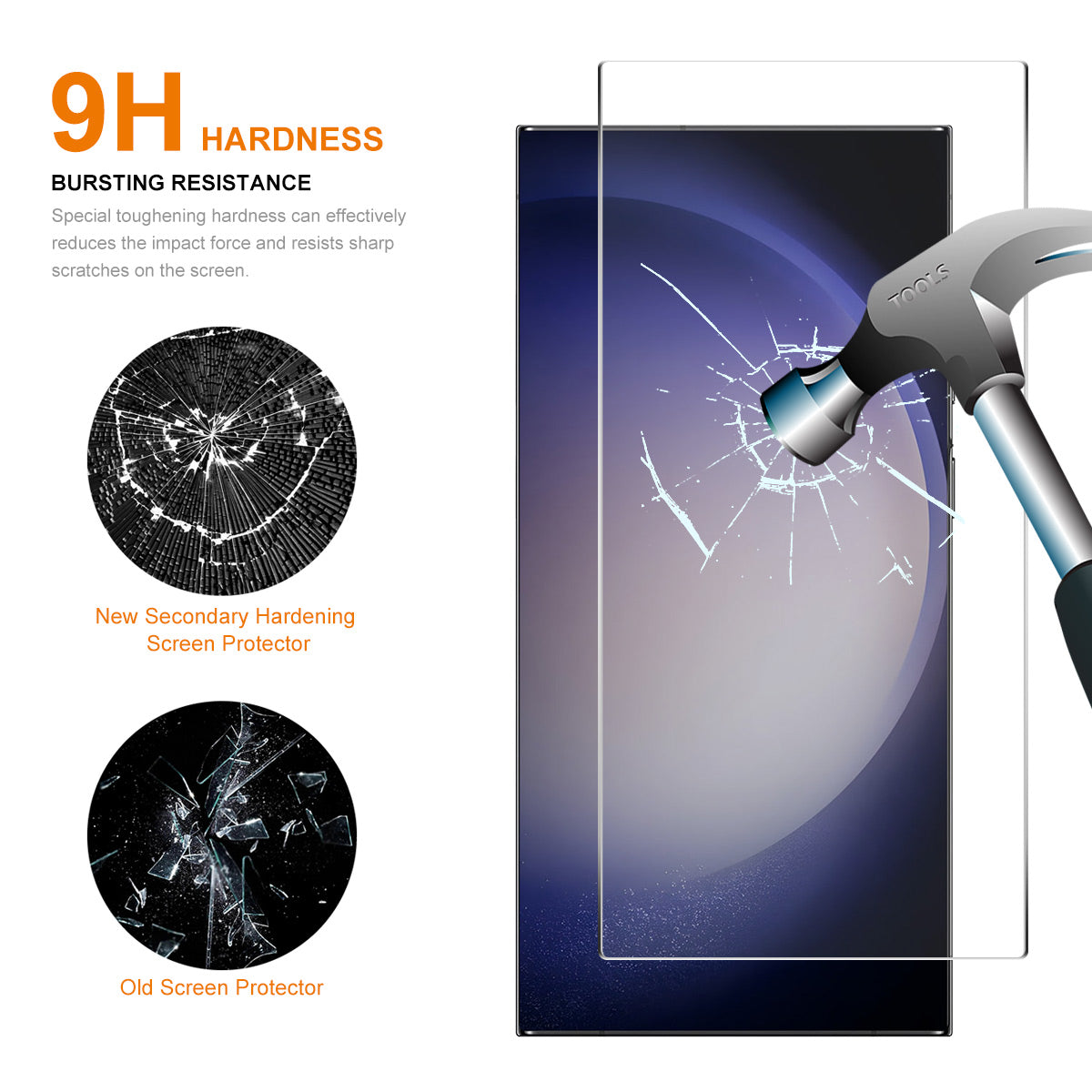 ENKAY HAT PRINCE for Samsung Galaxy S24 Ultra Screen Protector High Aluminum-silicon Glass (Fingerprint Unlock)
