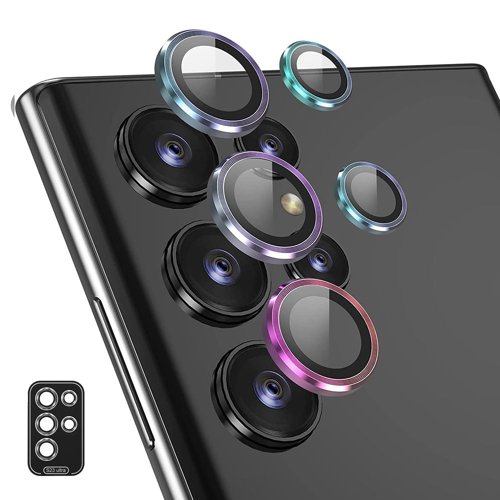 ENKAY HAT PRINCE For Samsung Galaxy S24 Ultra Camera Lens Protector 9H Tempered Glass, HD Clear - Colorful