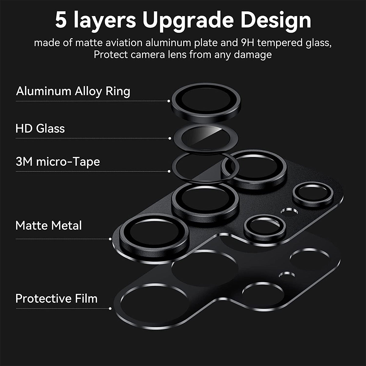 ENKAY HAT PRINCE For Samsung Galaxy S24 Ultra Camera Lens Protector AR HD Clear Lens Film - Yellow