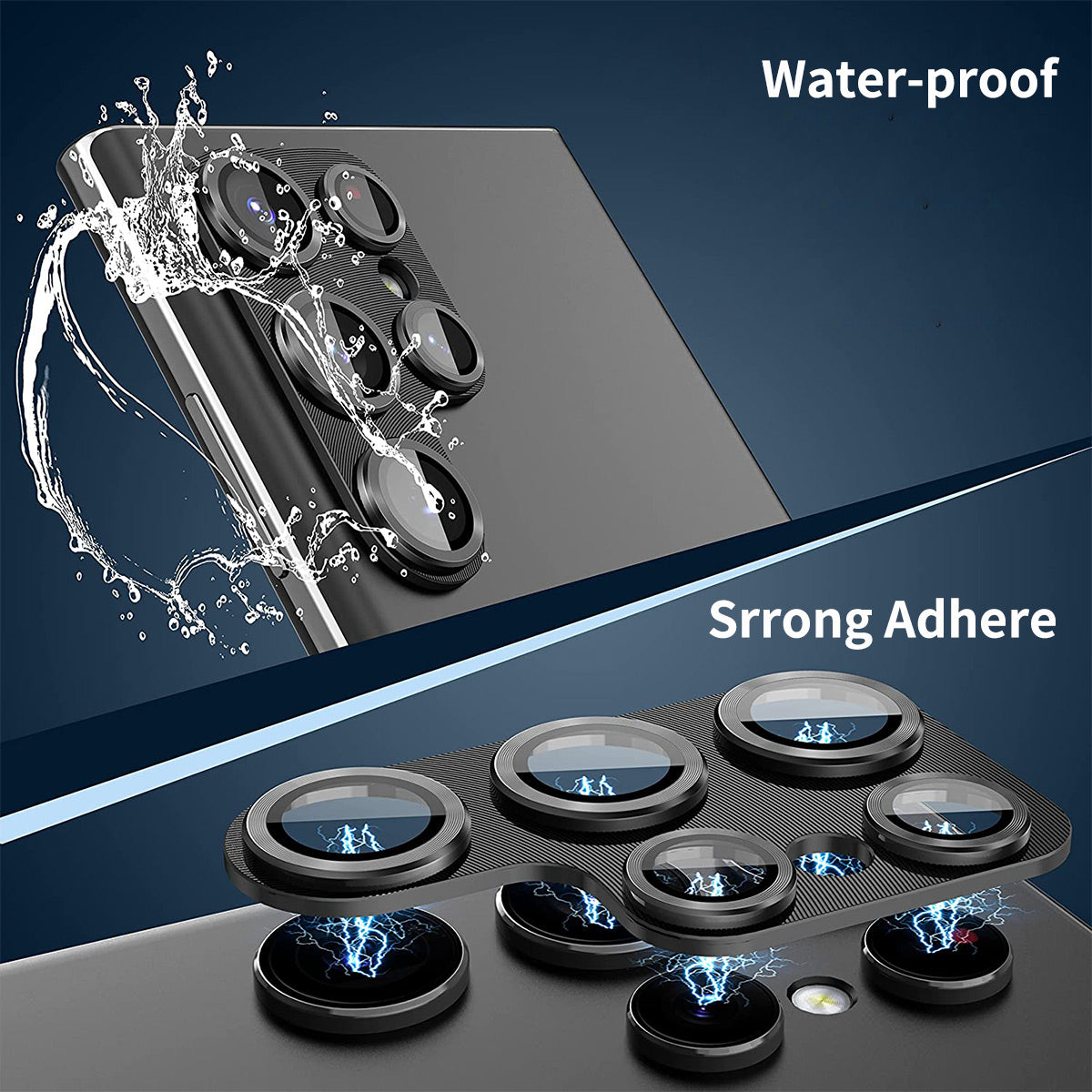 ENKAY HAT PRINCE For Samsung Galaxy S24 Ultra Camera Lens Protector Aluminium Alloy + Tempered Glass Anti-Scratch - Yellow