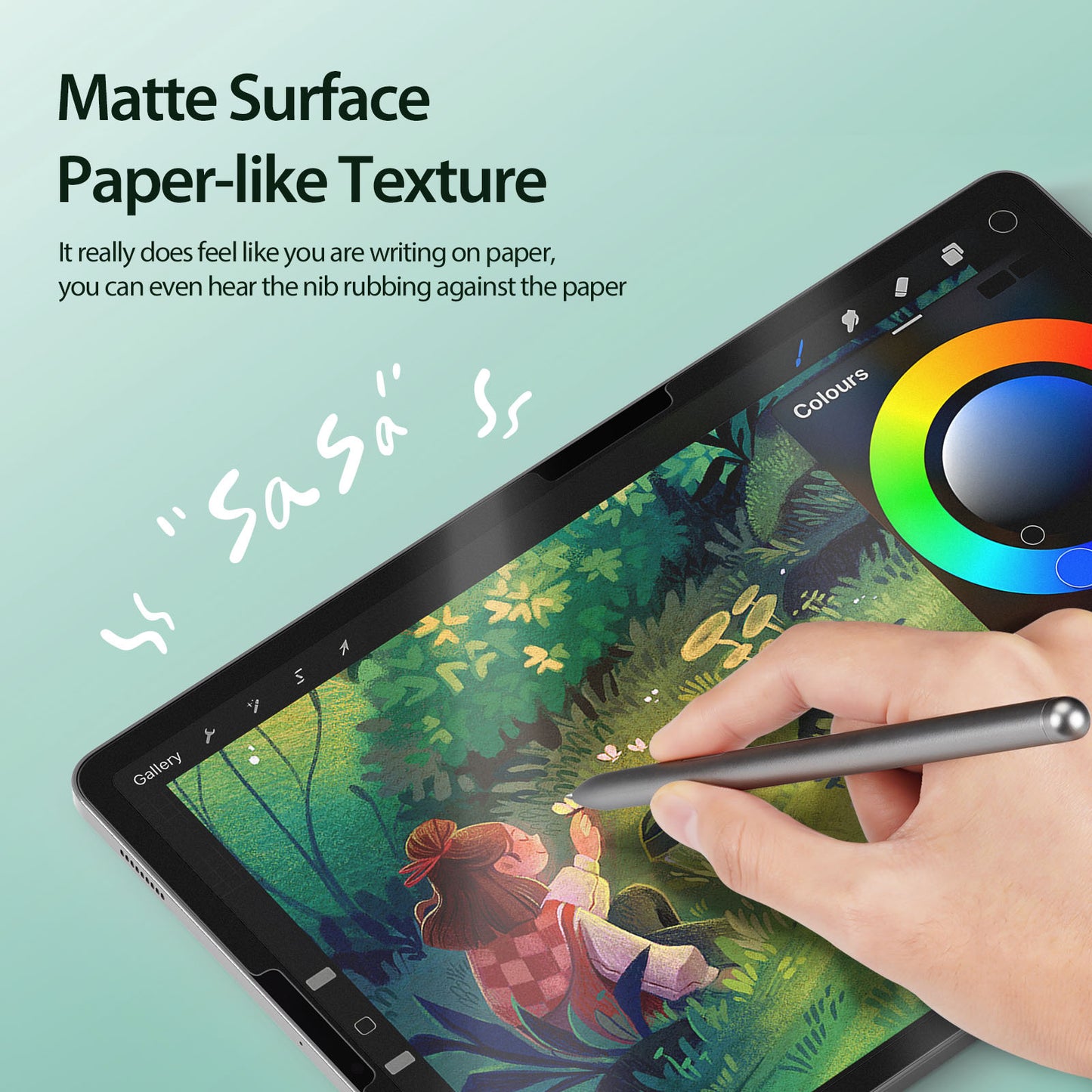 DUX DUCIS Naad Series for Samsung Galaxy Tab S9 FE Paperfeel Screen Protector Removable Matte PET Film