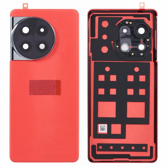 For OnePlus 11R 5G OEM Battery Housing with Adhesive Sticker + Camera Lens Cover - Red