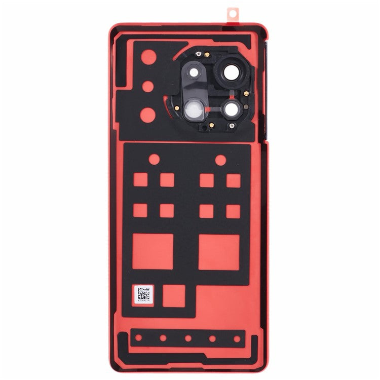 For OnePlus Ace 2 5G OEM Battery Housing with Adhesive Sticker + Camera Lens Cover - Red