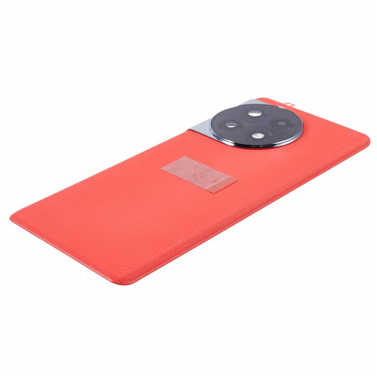 For OnePlus Ace 2 5G OEM Battery Housing with Adhesive Sticker + Camera Lens Cover - Red