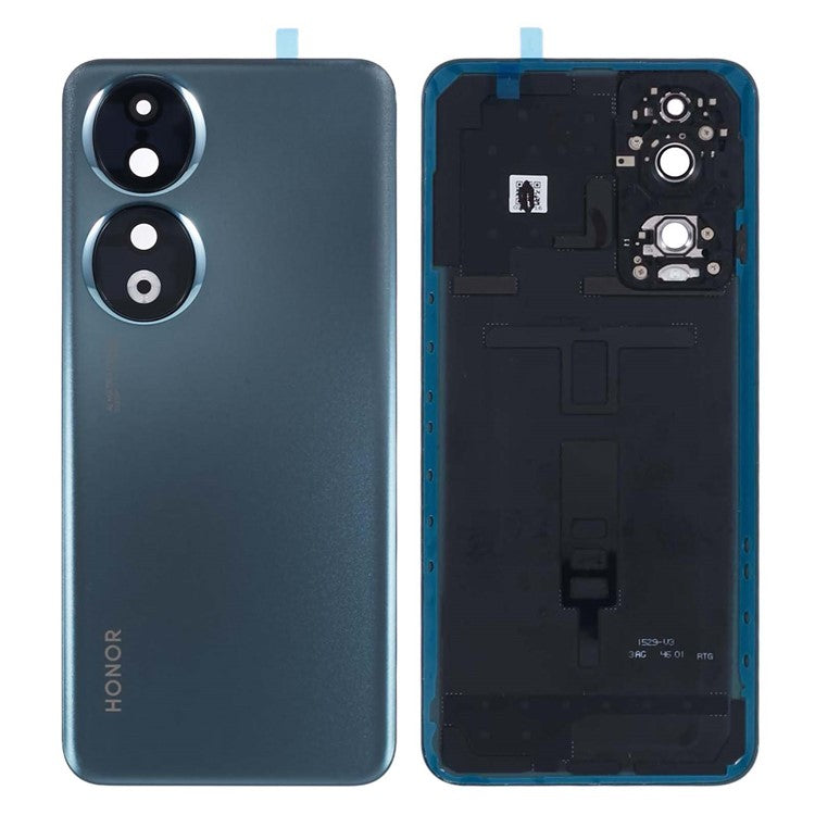 For Honor 90 REA-AN00 REA-NX9 OEM Battery Housing with Adhesive Sticker + Camera Lens Cover - Green