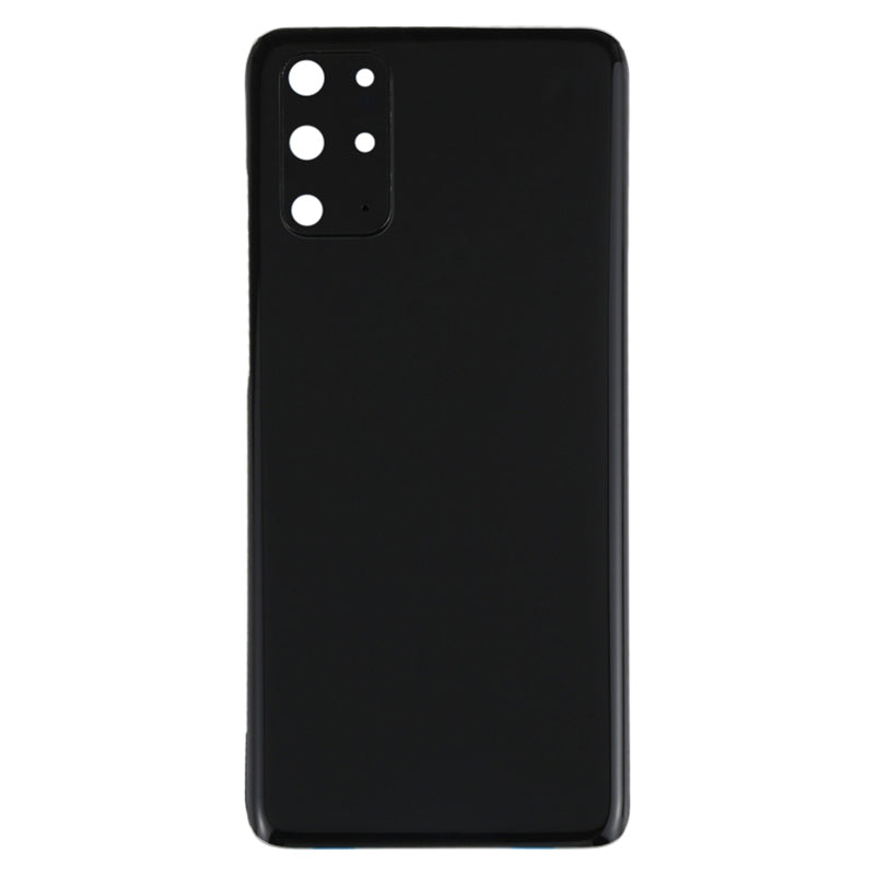 For Samsung Galaxy S20 Plus 4G G985 Battery Housing with Adhesive Sticker + Camera Lens Cover - Black