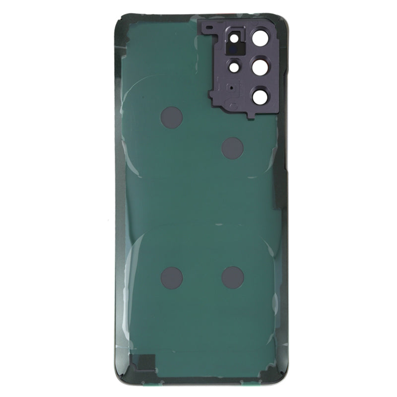 For Samsung Galaxy S20 Plus 4G G985 Battery Housing with Adhesive Sticker + Camera Lens Cover - Black