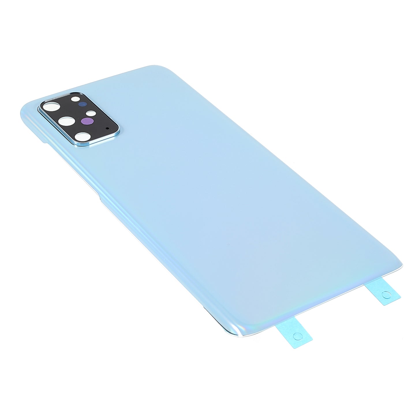 For Samsung Galaxy S20 Plus 4G G985 Battery Housing with Adhesive Sticker + Camera Lens Cover - Blue