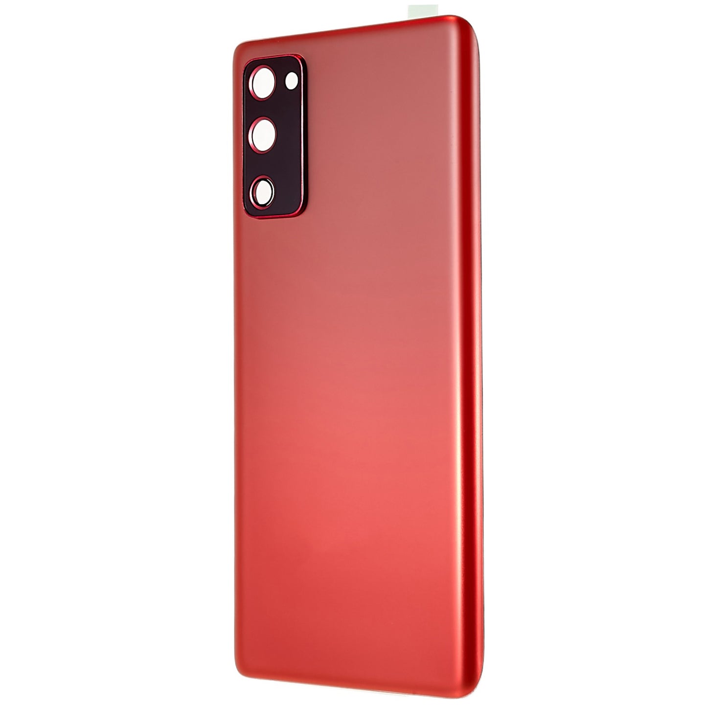 For Samsung Galaxy S20 FE G780  / S20 FE 5G G781 Battery Housing with Adhesive Sticker + Camera Lens Cover (without Logo) - Red
