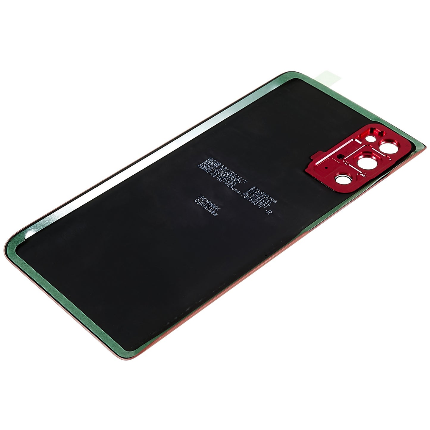 For Samsung Galaxy S20 FE G780  / S20 FE 5G G781 Battery Housing with Adhesive Sticker + Camera Lens Cover (without Logo) - Red