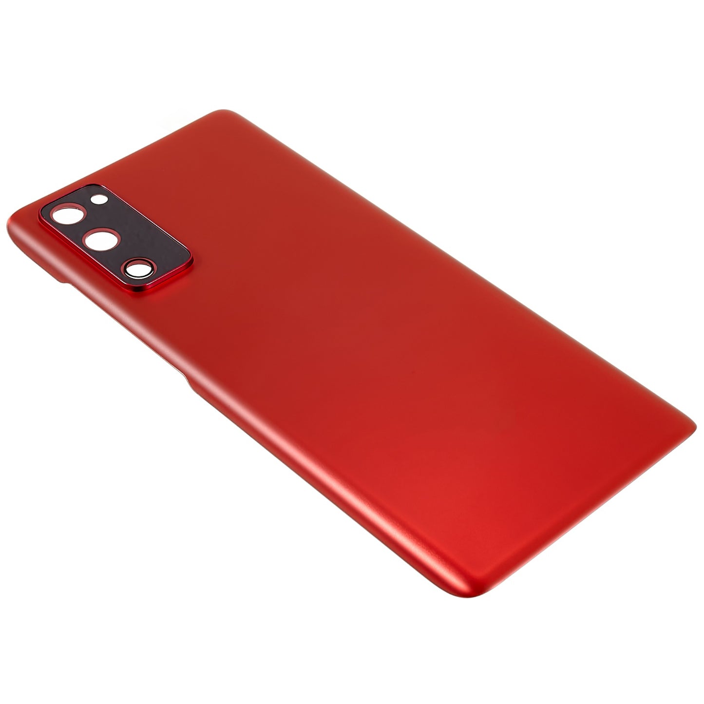 For Samsung Galaxy S20 FE G780  / S20 FE 5G G781 Battery Housing with Adhesive Sticker + Camera Lens Cover (without Logo) - Red