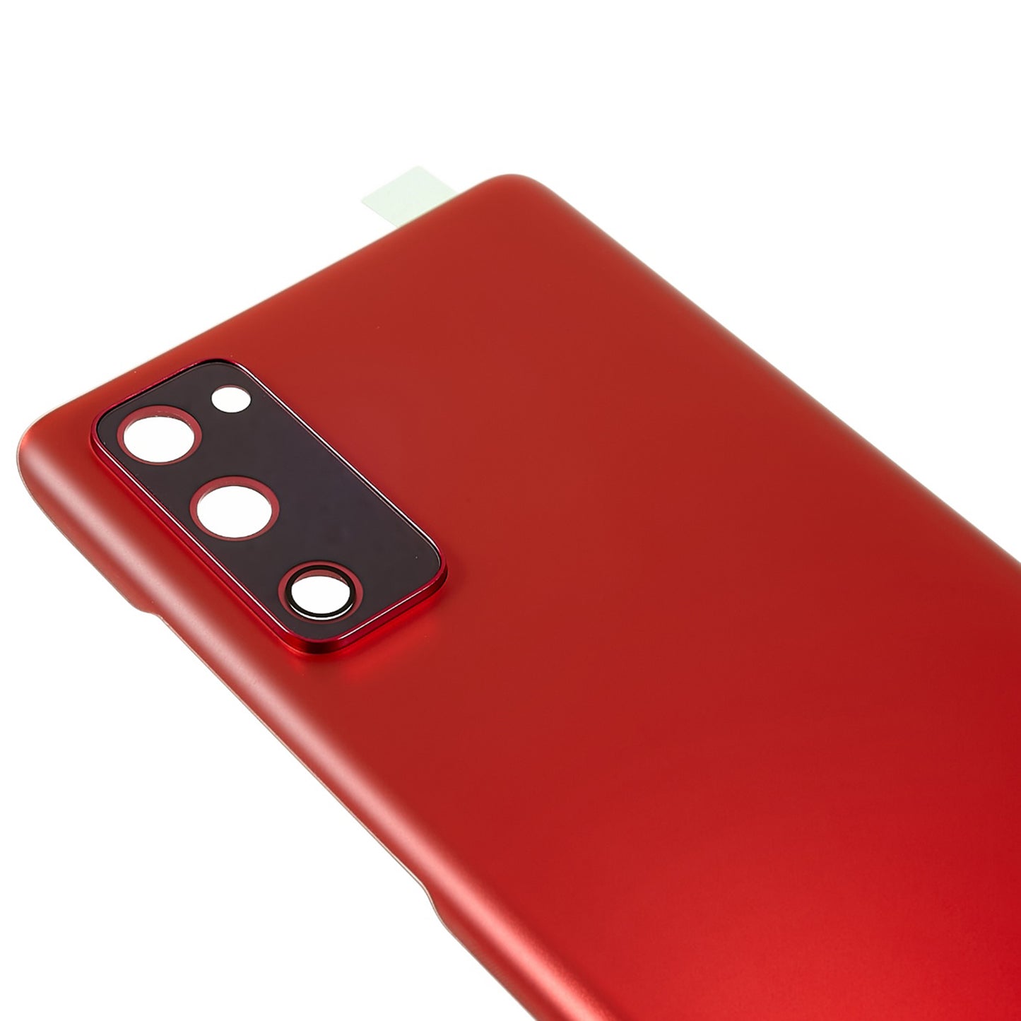 For Samsung Galaxy S20 FE G780  / S20 FE 5G G781 Battery Housing with Adhesive Sticker + Camera Lens Cover (without Logo) - Red