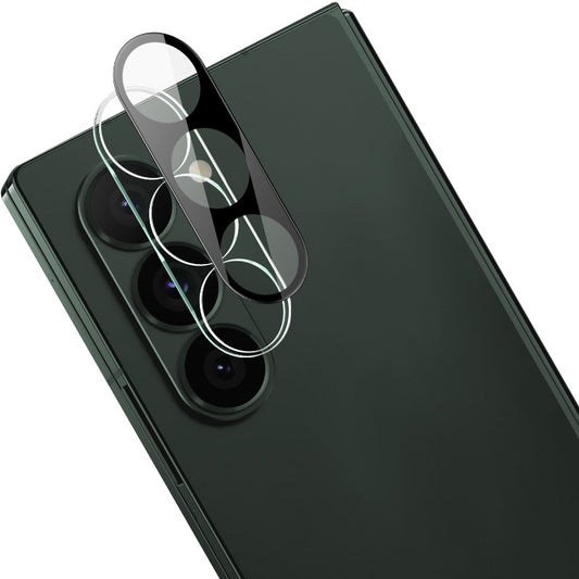 IMAK For Samsung Galaxy Z Fold6 5G Camera Lens Protector Integrated Full Coverage Tempered Glass +Acrylic Lens Cap (Black Version)
