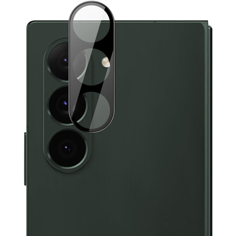 IMAK For Samsung Galaxy Z Fold6 5G Camera Lens Protector Integrated Full Coverage Tempered Glass +Acrylic Lens Cap (Black Version)