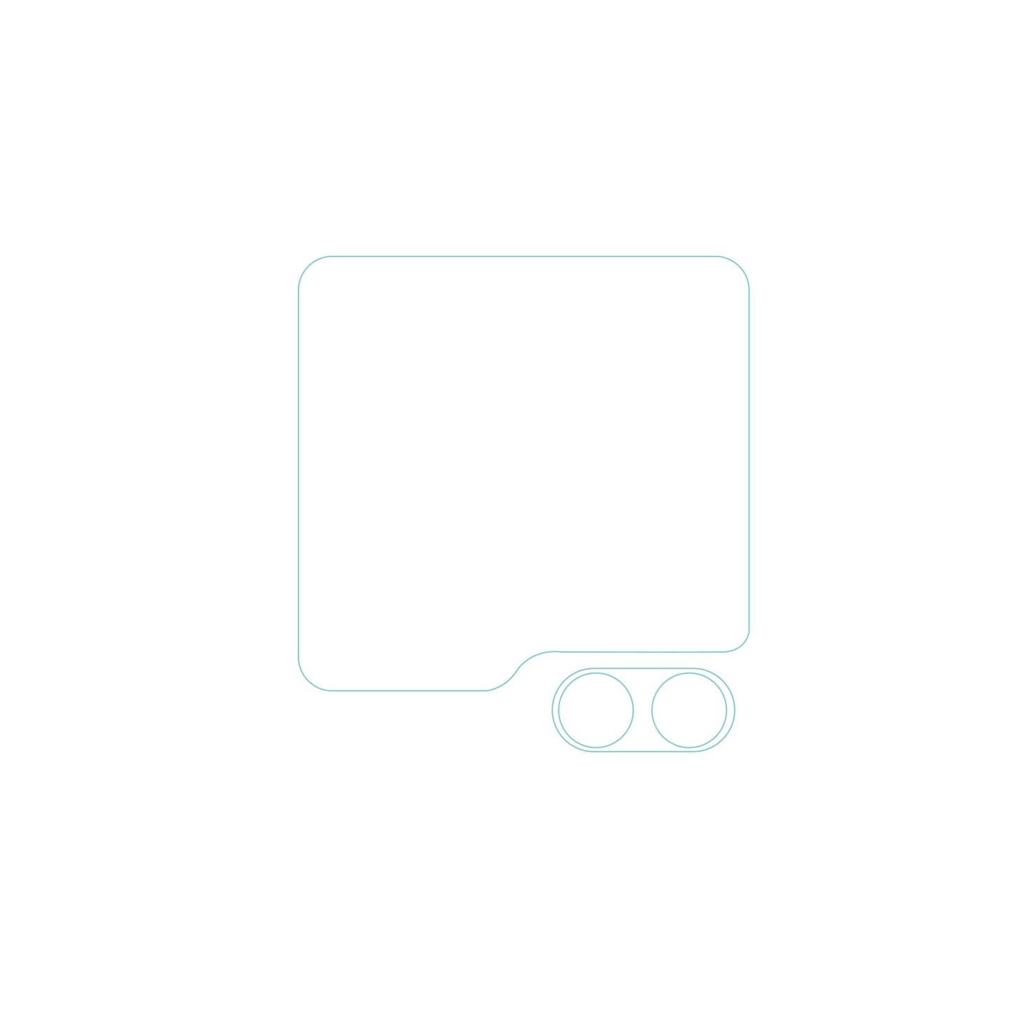 For Samsung Galaxy Z Flip6 5G Clear Tempered Glass Lens Protector + Small Rear Screen Protector Film Set