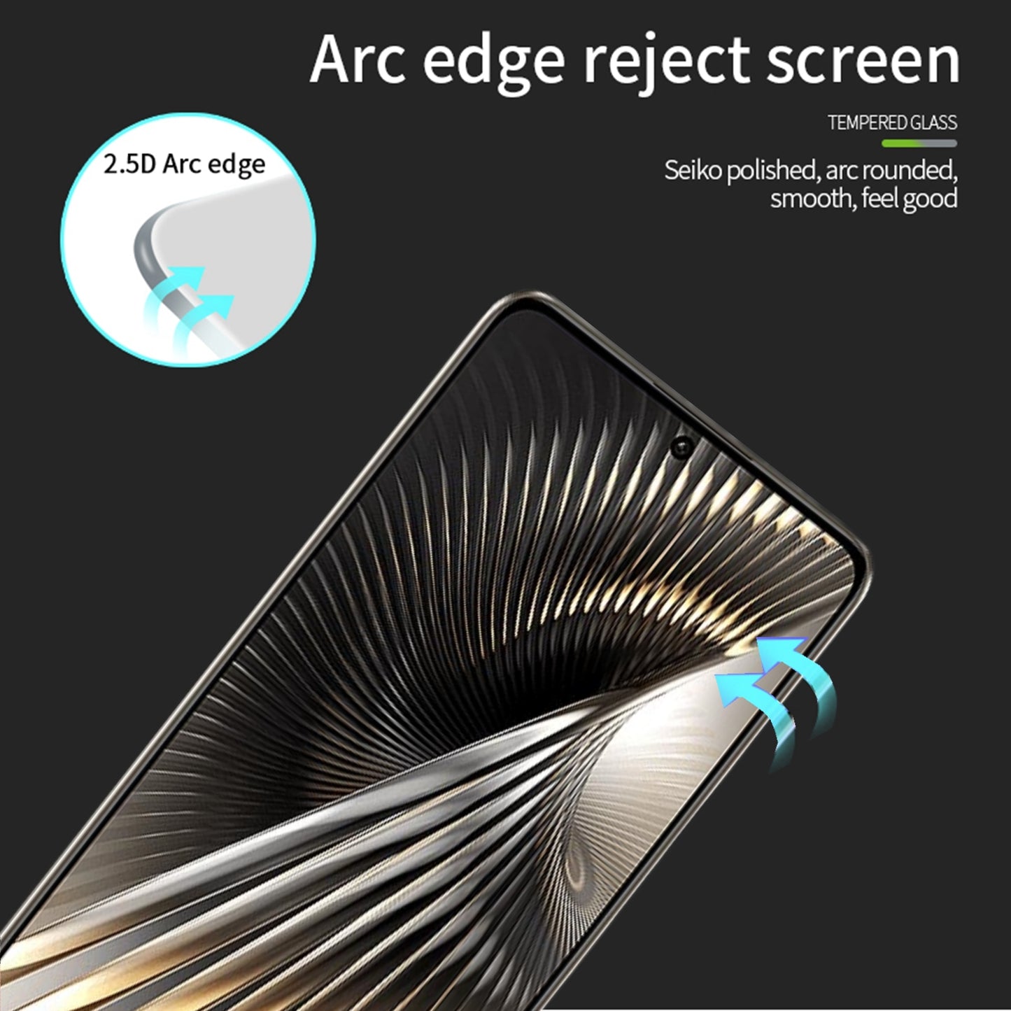 MOFI JK Series-1 for Xiaomi Redmi Turbo 3 5G Screen Protector HD Shatterproof 2.5D Arc Edge Film