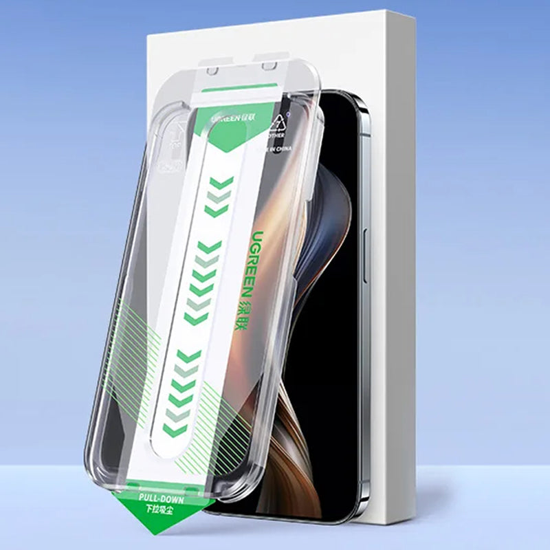 UGREEN For iPhone 15 Plus Anti-fingerprint Corning Gorilla Glass Screen Protector with Installation Tool