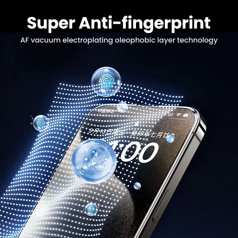 UGREEN For iPhone 15 Plus Anti-fingerprint Corning Gorilla Glass Screen Protector with Installation Tool