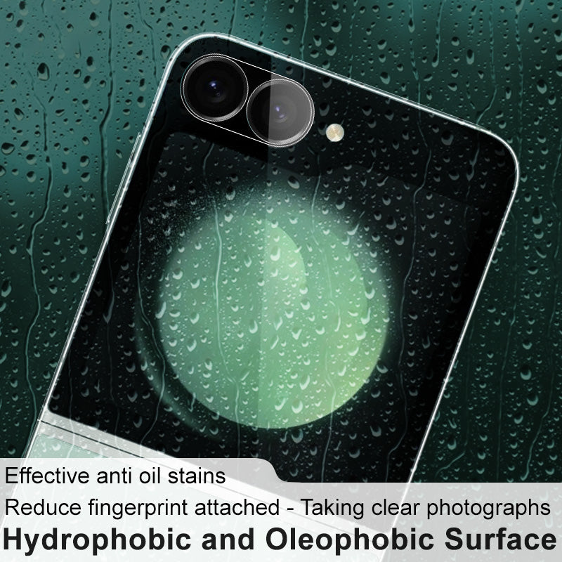 IMAK For Samsung Galaxy Z Flip6 5G Camera Lens Protector Integrated Tempered Glass + Acrylic Lens Cap Lens Film