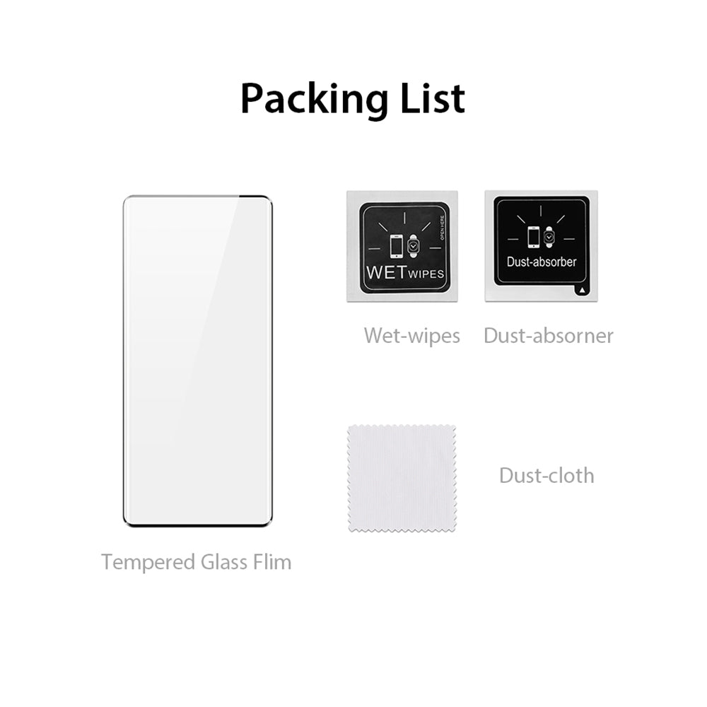 DUX DUCIS For Motorola Edge 50 Pro 5G Screen Protector Hot Bending Full Glue Medium Alumina Glass Film