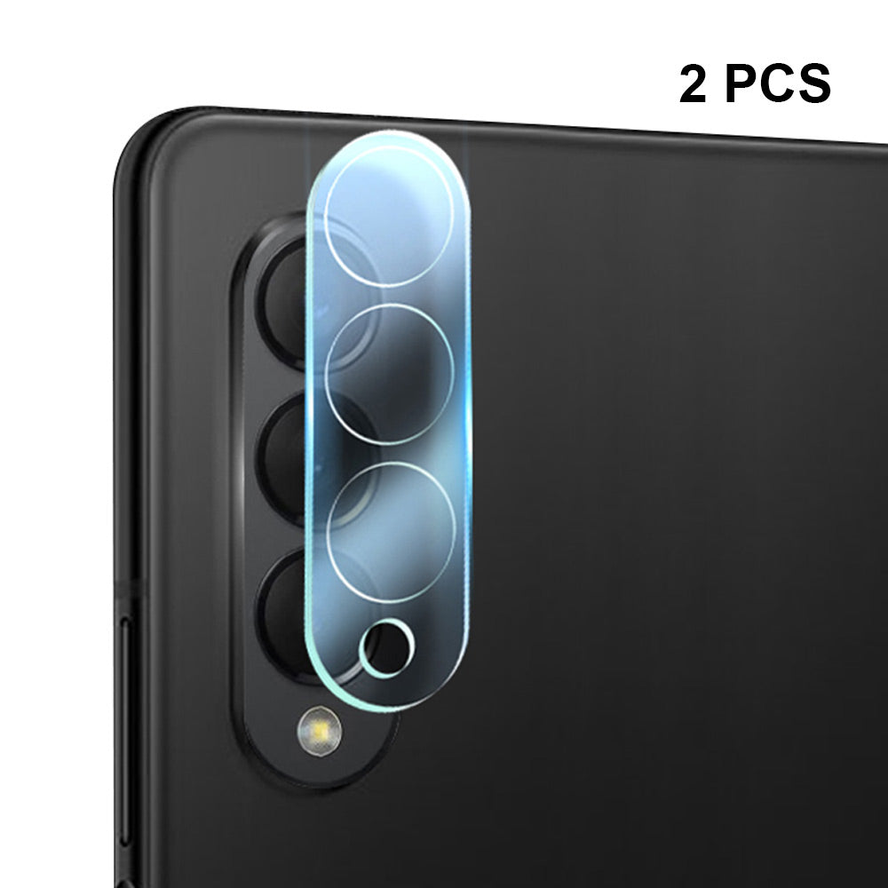 ENKAY HAT PRINCE 2Pcs For Samsung Galaxy Z Fold6 5G Camera Lens Protector Tempered Glass Phone Lens Film - Transparent