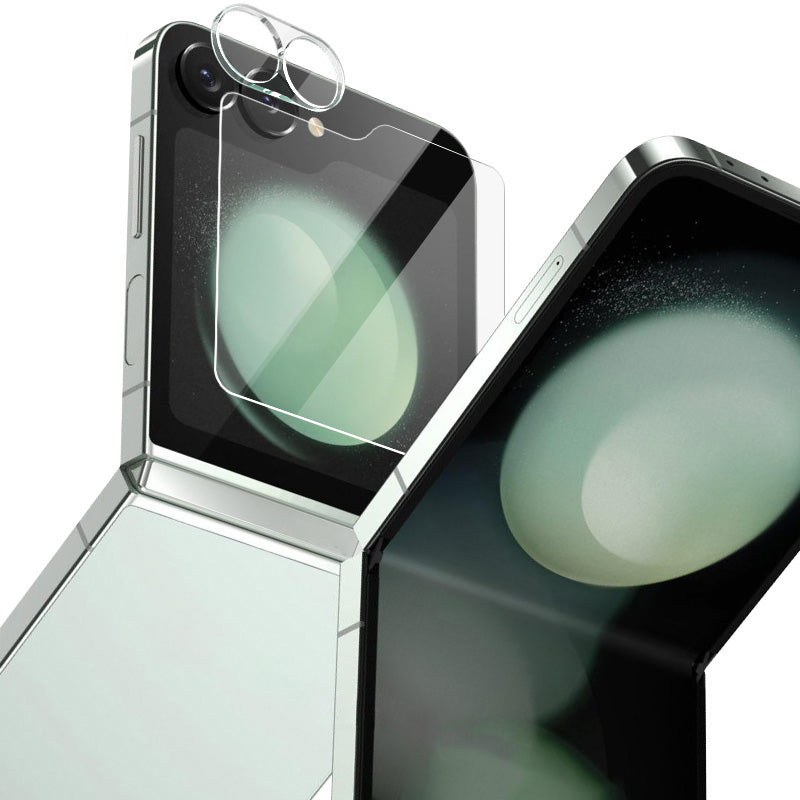 IMAK For Samsung Galaxy Z Flip6 5G Tempered Glass Camera Lens Protector with Rear Small Screen Film Set