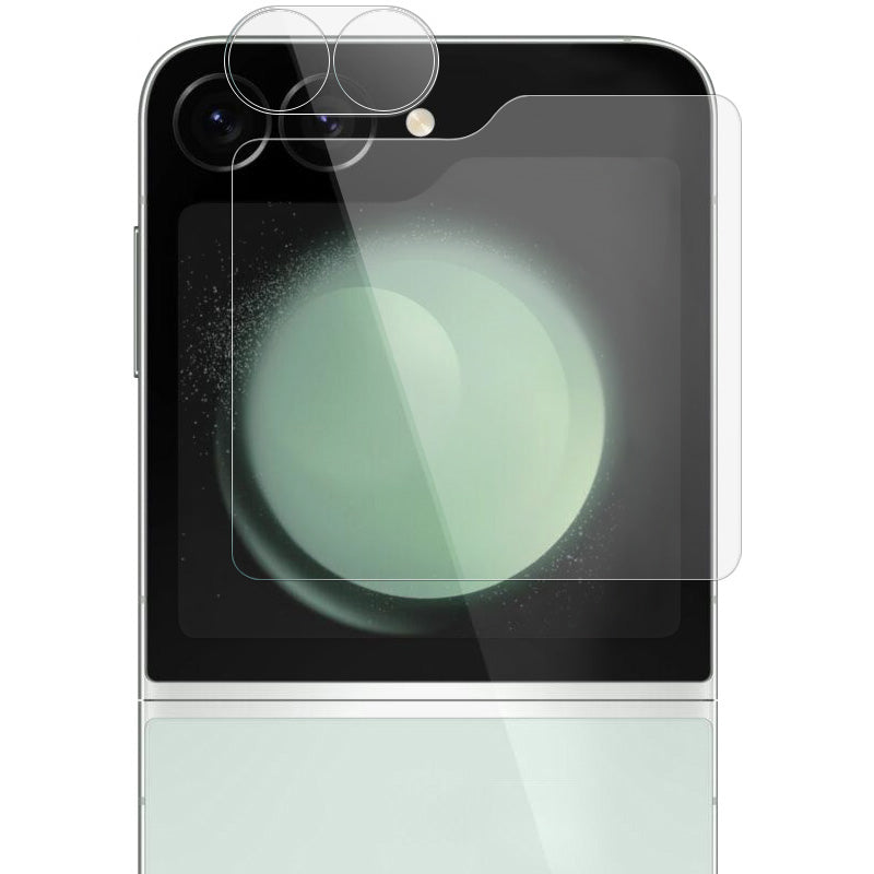 IMAK For Samsung Galaxy Z Flip6 5G Tempered Glass Camera Lens Protector with Rear Small Screen Film Set
