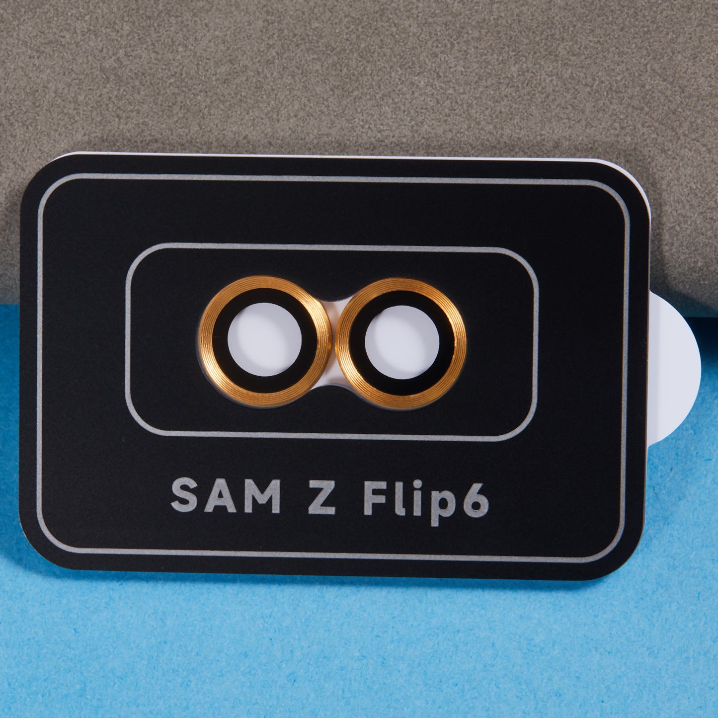 For Samsung Galaxy Z Flip6 5G Camera Lens Protector Precise Positioning Individual Lens Film Set - Gold