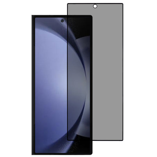 For Samsung Galaxy Z Fold6 5G Anti-Spy Screen Protector Silk Printing Tempered Glass Full Glue Film