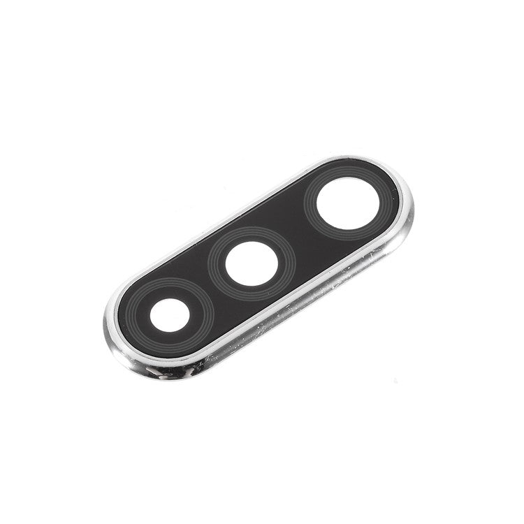 OEM Back Camera Lens Ring Cover with Glass Lens for Huawei P30 Lite (48MP AI Ultra-wide Triple Camera) - Silver