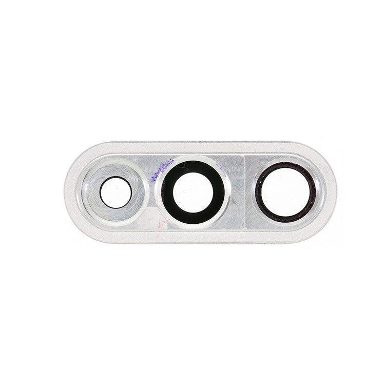 OEM Back Camera Lens Ring Cover with Glass Lens for Huawei P30 Lite (48MP AI Ultra-wide Triple Camera) - Silver