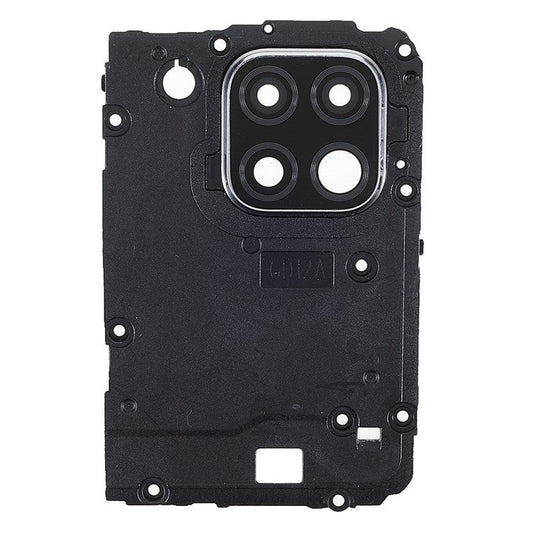 For Huawei P40 lite 4G OEM Rear Camera Lens Ring Cover + Motherboard Shield Cover (without Logo) - Black