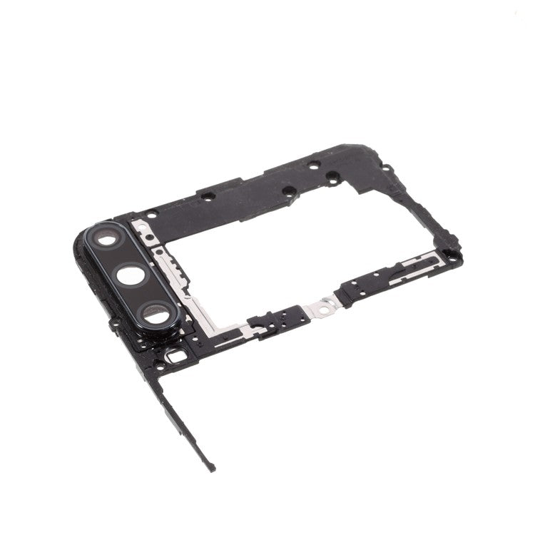 OEM Rear Camera Lens Ring Cover + Motherboard Shield Cover for Huawei P40 lite E / Honor Play 3 - Black