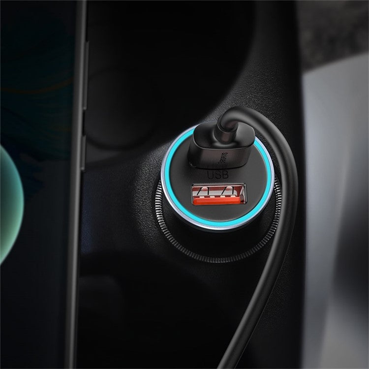 BASEUS Golden Contactor Pro Dual USB Quick Charger Car Charger 40W[with USB to Type-C Data Cable]