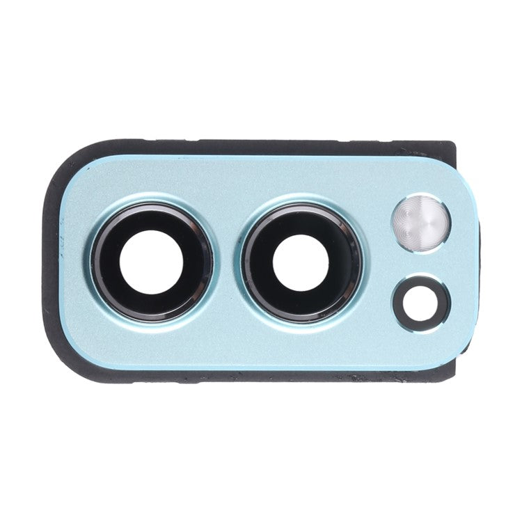For OnePlus Nord 2 5G OEM Back Camera Lens Ring Cover with Glass Lens (without Logo) - Blue