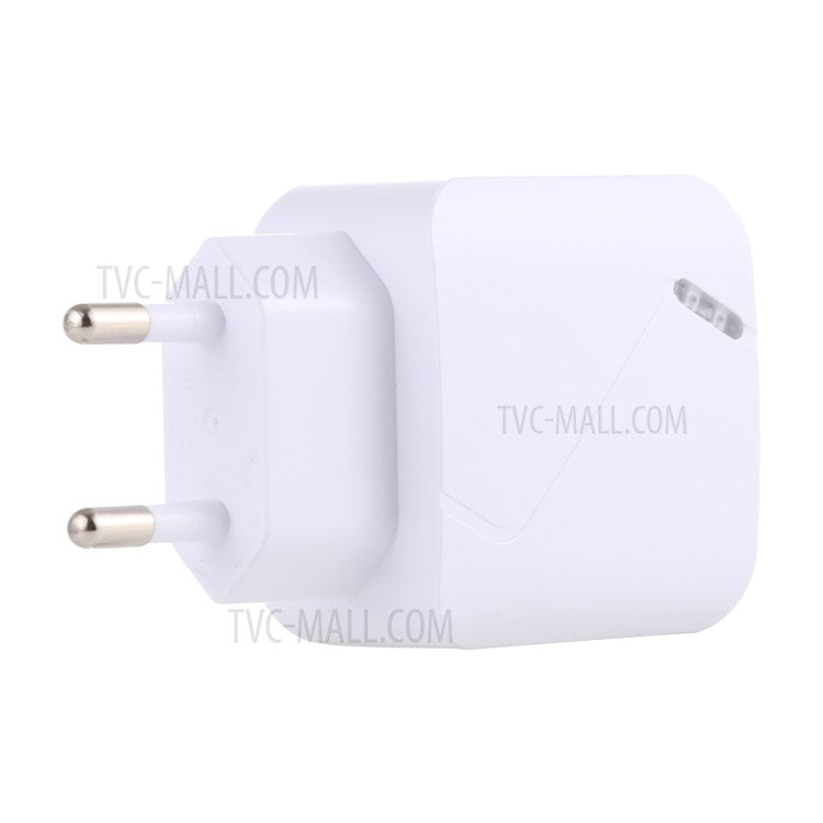 LZ-819 QC 3.0+PD 18W Type C Dual Ports Wall Charger Fast Charging Power Adapter - White