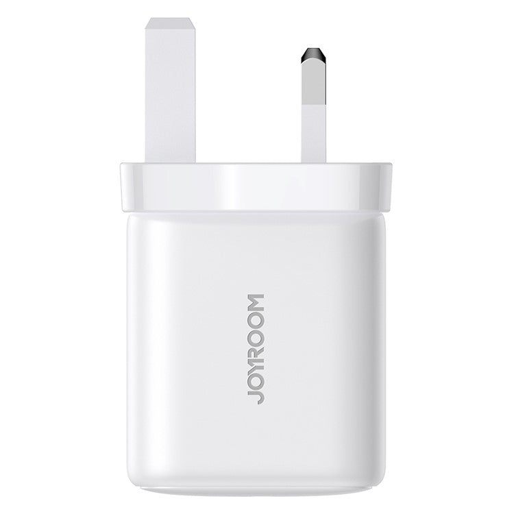 JOYROOM JR-TCF20 UK Plug PD 20W Fast Charger Type-C Wall Charger Adapter for iPhone 16-15 Series, White