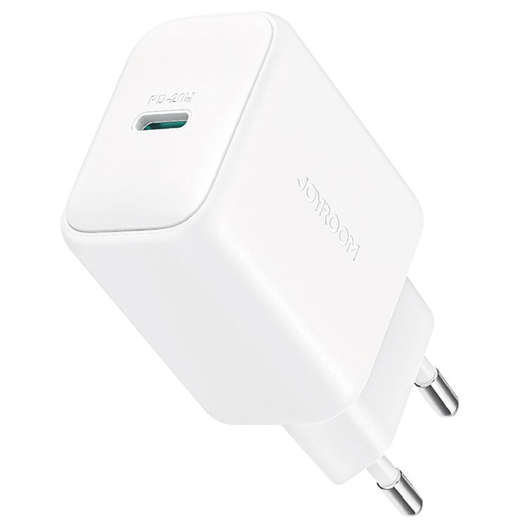 JOYROOM JR-TCF20 EU Plug PD 20W Fast Charger Type-C Charger Adapter for iPhone 16-15 Series - White