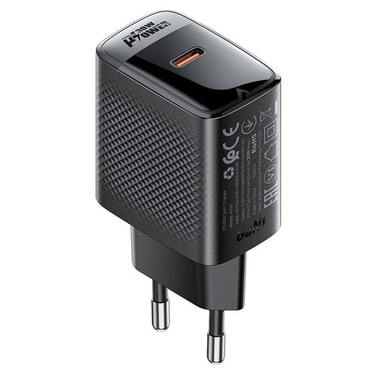 ACEFAST A102 GaN Power Adapter PD 30W Single Type-C Phone Wall Charger, EU Plug