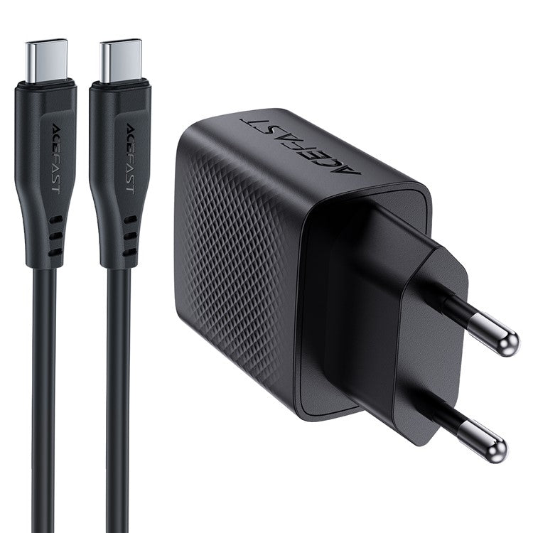 ACEFAST A82 PD 20W GaN Single USB-C Charger Set (P5) with 1.2m Type-C to Type-C Cable (EU Plug)