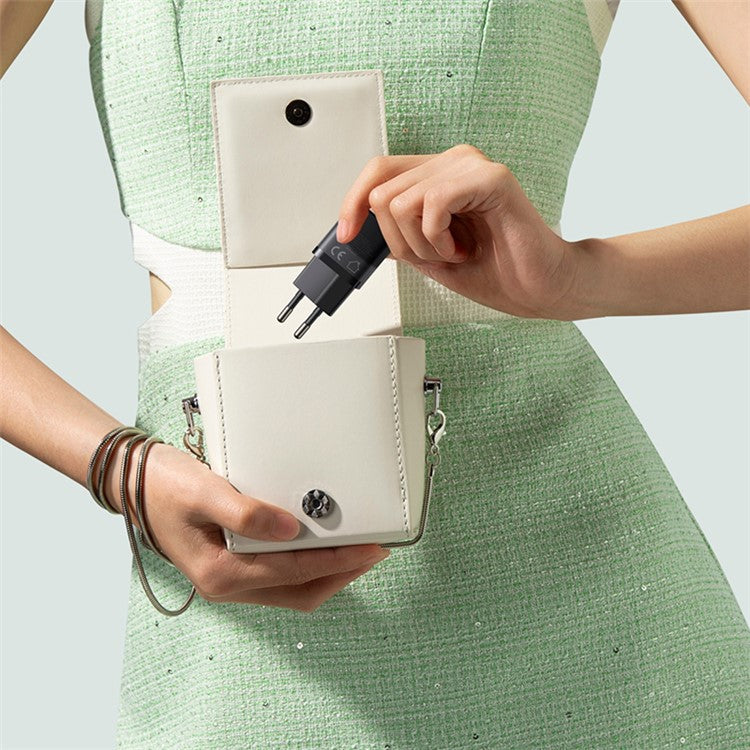 BASEUS GaN5 Fast Charger 25W Type-C Port Wall Charging Adapter (Mini), EU Plug - Black