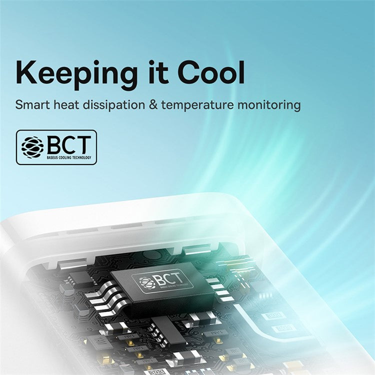 BASEUS GaN5 Fast Charger 30W Single Type-C Wall Charger EU Plug Adapter (Mini), with Type-C to Type-C Cable - White