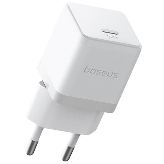 BASEUS Palm Fast Charger 30W Type-C Single Port Portable Wall Charging Adapter, EU Plug - White